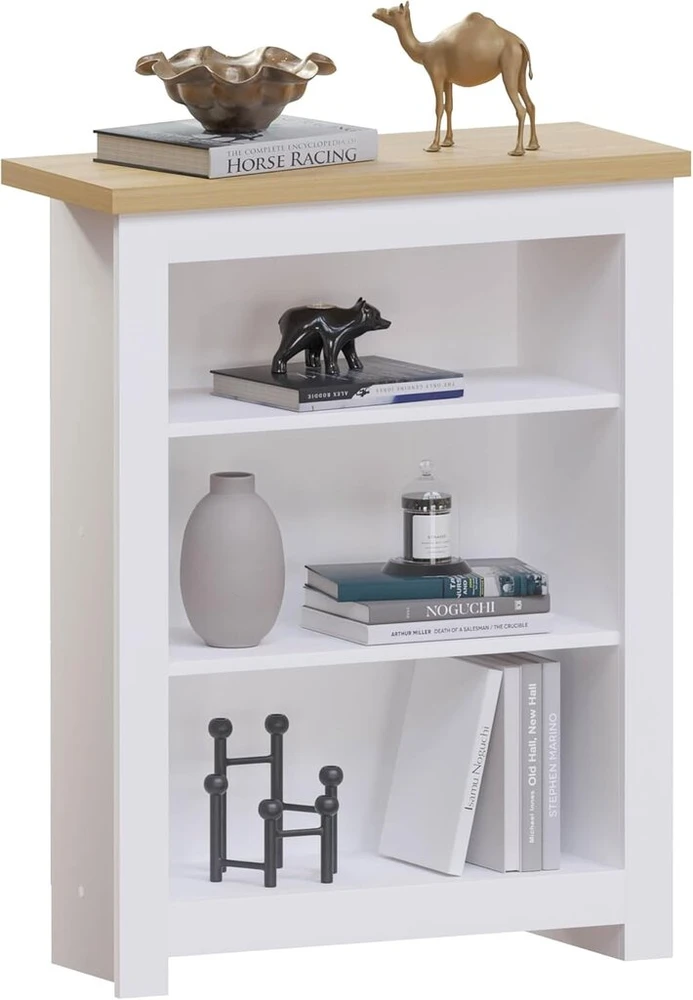 Vida Designs biuro lentynos, mdf plokštė ir melamino lukštas, baltos spalvos, standartinės, 3 pakopų