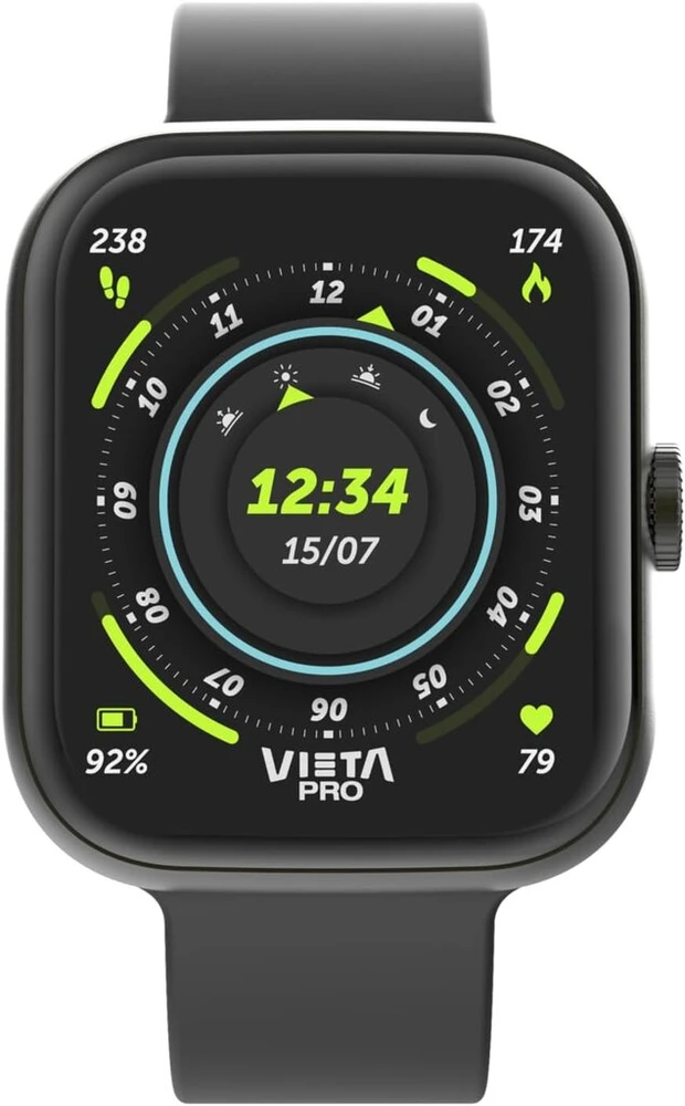 Vieta Pro išmanusis laikrodis vyrams ir moterims, amoled 1,75 colio ekranas, išmanusis laikrodis su bluetooth skambučiais, 7 dienų baterija, miego stebėjimas, atsparus vandeniui ip67, išmanusis laikrodis, skirtas ios ir android