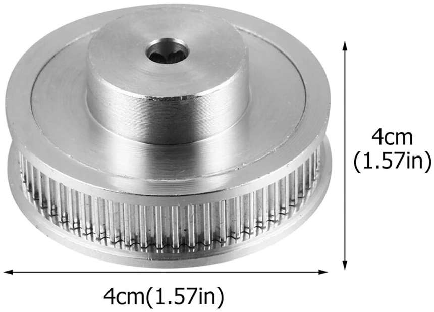 Villcase Skriemulys 3d spausdintuvui, 2 vnt., 60 dantų 2g 5 mm pavara, 2 vnt., 20 dantų 5 mm pavara, 2 vnt., 6 mm skriemulys su šešiabriauniu varžtu
