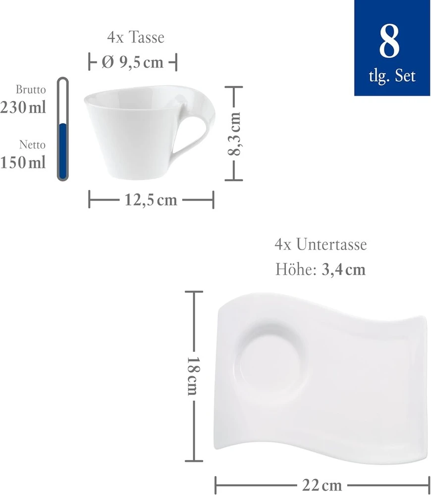 Villeroy & Boch Newwave kavos rinkinys