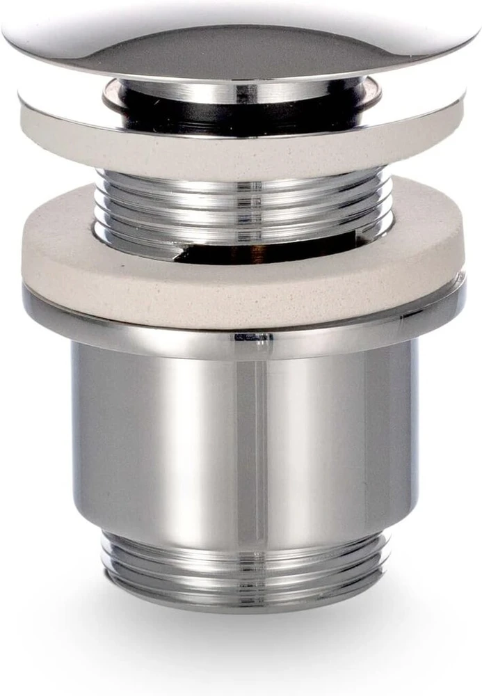 Vilstein universalus ventilis, praustuvas, pop-up ventilis su persipylimu, žemas, ilgaamžis, chromas