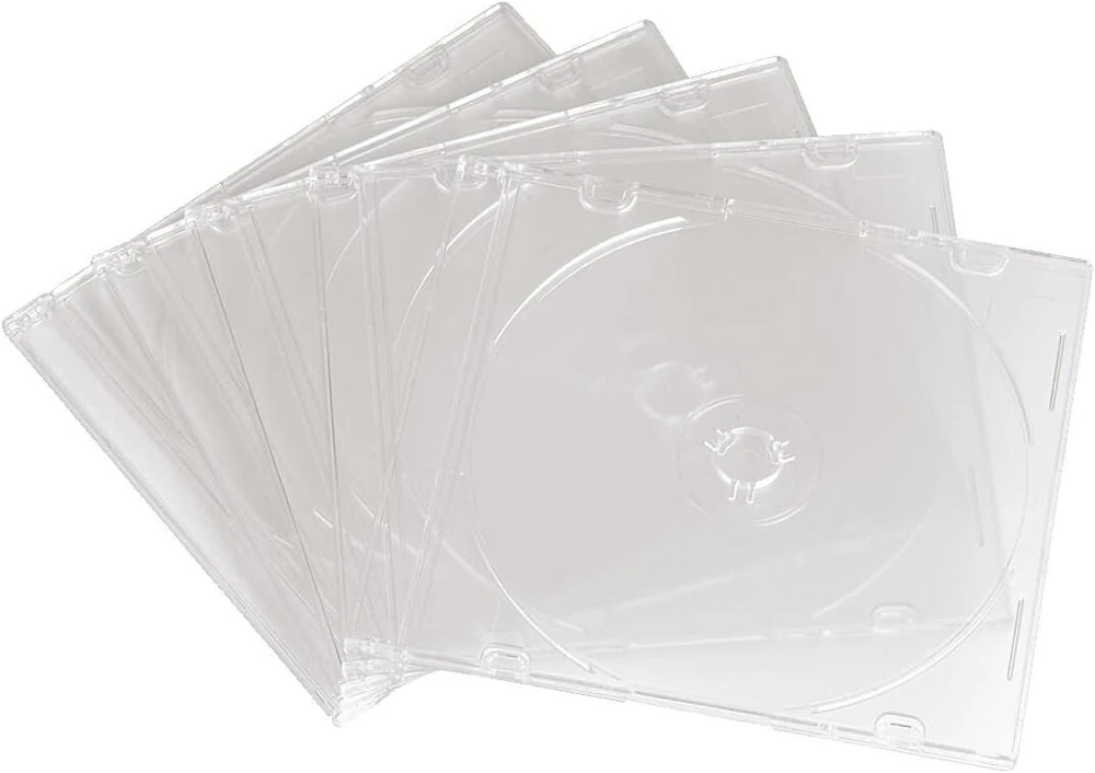 Vinilinė plokštelė Hama ploni tušti Cd / Dvd dėklai, 25 vnt., skaidrūs