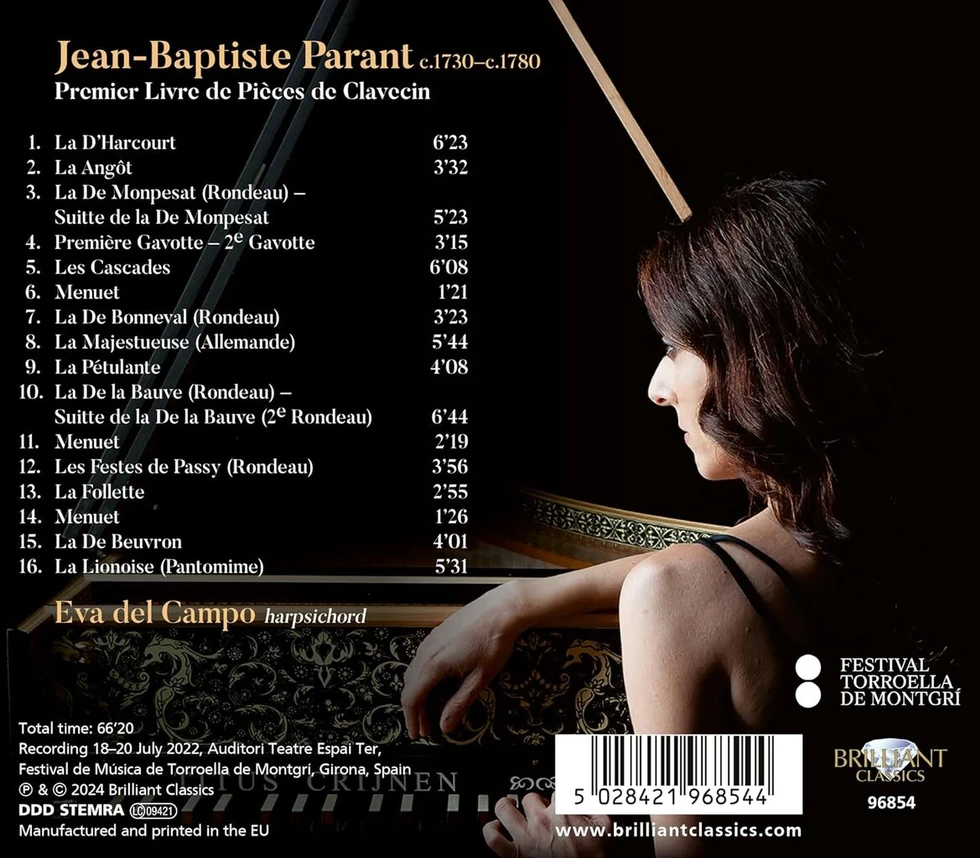 Vinilinė plokštelė Parant: Premier Livre de Pièces de Clavecin