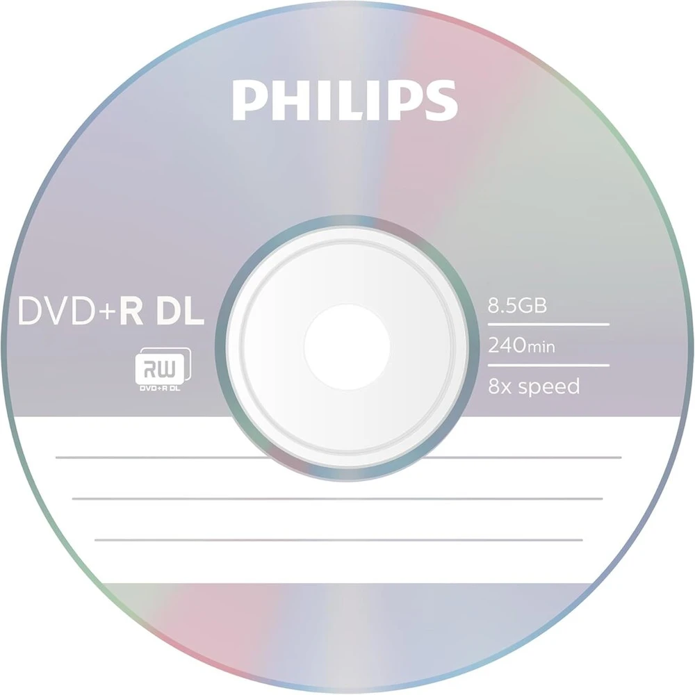 Vinilinė plokštelė Philips 10x Dvd+r Dl, 8.5gb/240min, 8x, Dr8s8b10f_00