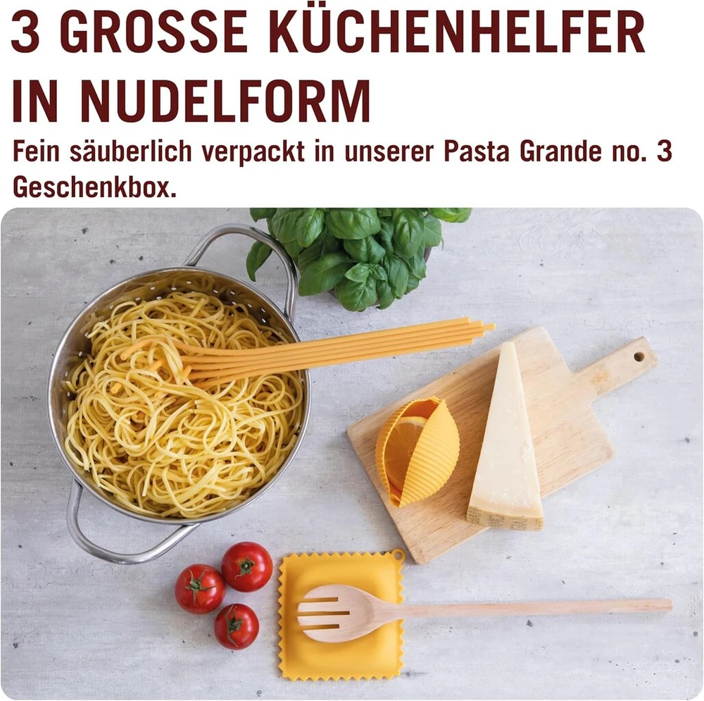 Virtuvės įrankių rinkinys "pasta Grande", 3 vnt., silikoninis