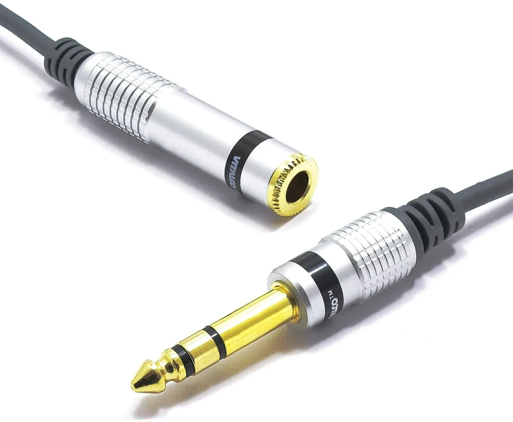 Vitalco 6.3 Jack Trs audio kabelio ilgiklis 3 m 6.3 mm Male to 6.35 mm Female Stereo Male to Female Jack ilgiklis