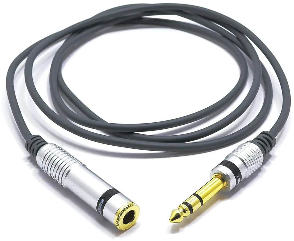 Vitalco 6.3 Jack Trs audio kabelio ilgiklis 3 m 6.3 mm Male to 6.35 mm Female Stereo Male to Female Jack ilgiklis