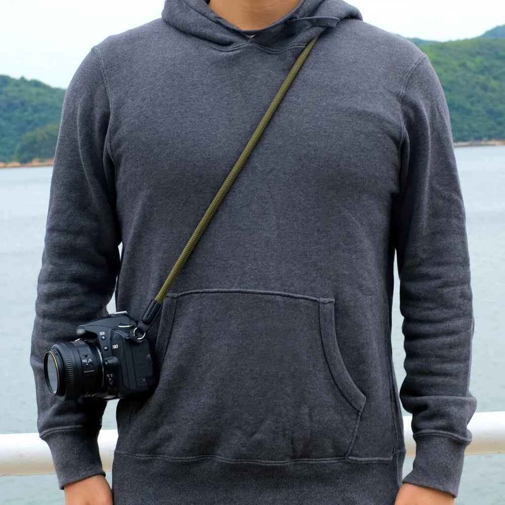 Vko kameros peties dirželis, skirtas Dslr Slr arba beridrodiniams fotoaparatams, 120 cm, žalias