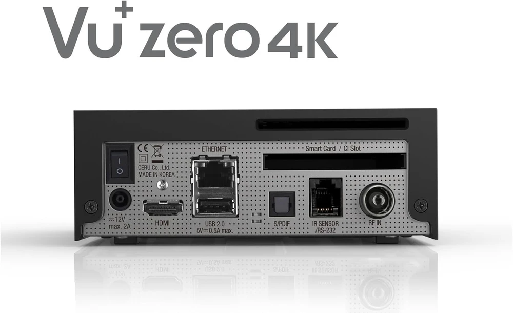 Vu+ Zero 4k 1x Dvb-c/t2 imtuvas su linux Uhd 2160p