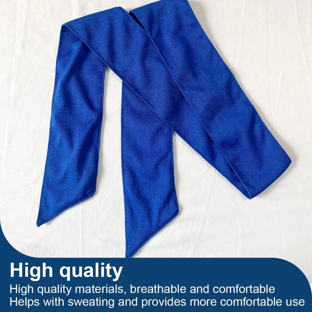 Vyibpdy 1 x sportinis galvos apdangalas, elastinis galvos apdangalas, unisex galvos apdangalas, reguliuojama elastinė bandana, plaukų juosta, prakaito juostos moterims, vyrams, krepšiniui, futbolui, lauko veiklai, mėlyna