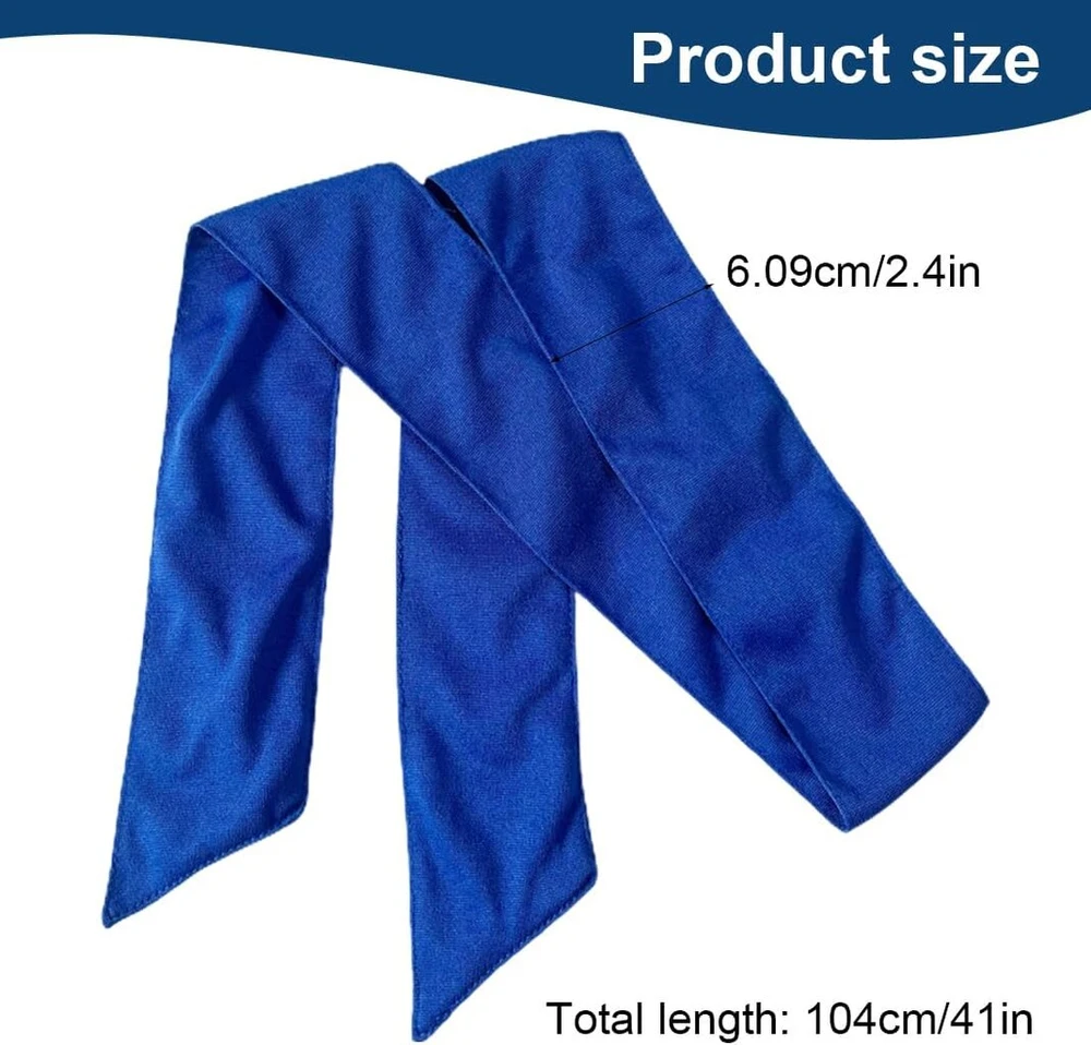 Vyibpdy 1 x sportinis galvos apdangalas, elastinis galvos apdangalas, unisex galvos apdangalas, reguliuojama elastinė bandana, plaukų juosta, prakaito juostos moterims, vyrams, krepšiniui, futbolui, lauko veiklai, mėlyna