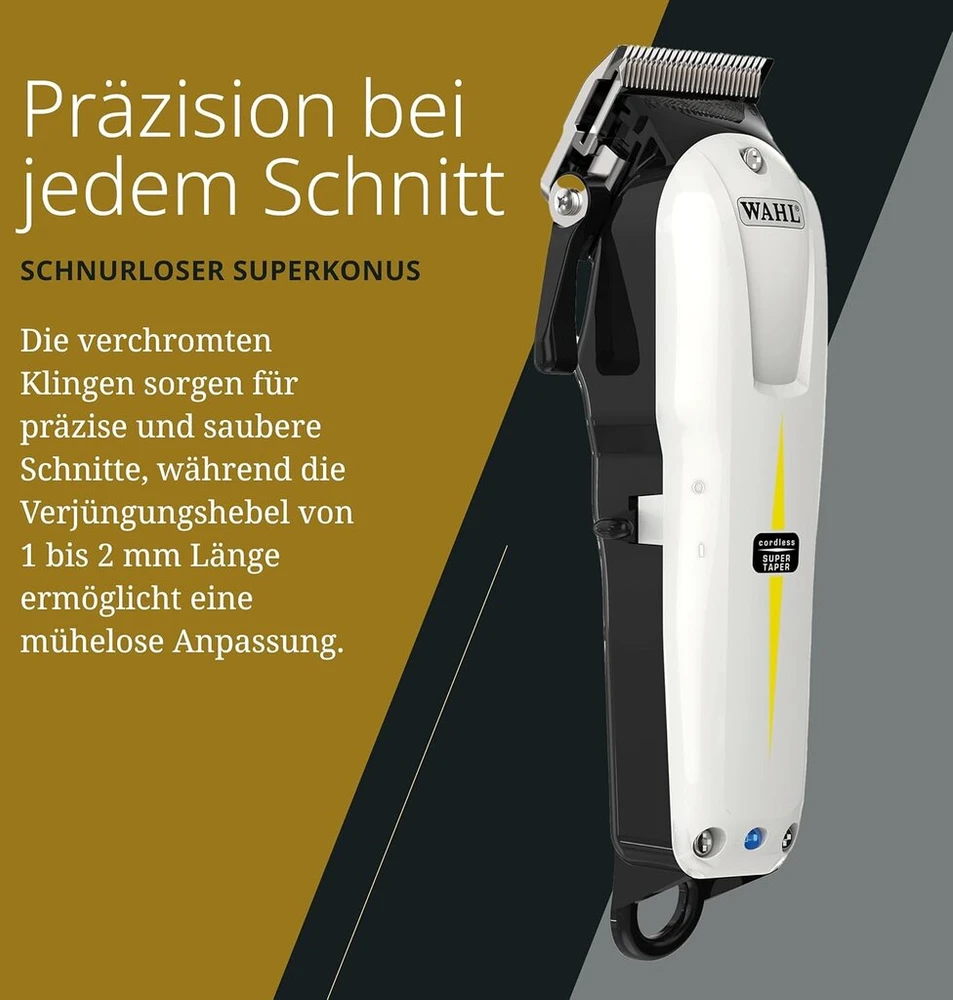 Wahl Wahl Cordless Combo Plus Case Super Taper, Beret ir dėklas plaukų kirpimo mašinėlių rinkinys