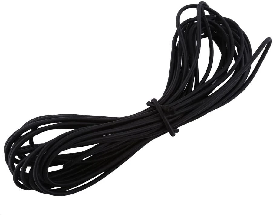 Walfront 4mm elastinė bungee virvė, 10 metrų tampri virvė, guminė virvė "pasidaryk pats" amatams