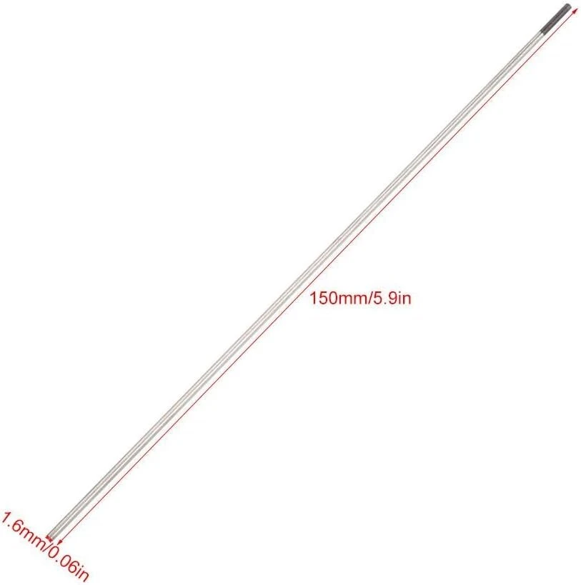 Walfront volframo elektrodai 10 vnt. volframo elektrodas violetinis kompozitinis volframo elektrodas 1,6 x 150 mm volframo adata tig volframo strypo elektrodas suvirinimo viela