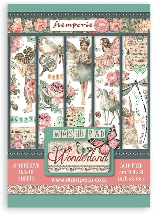 Washi bloknotas 8 lapai A5 Wonderland