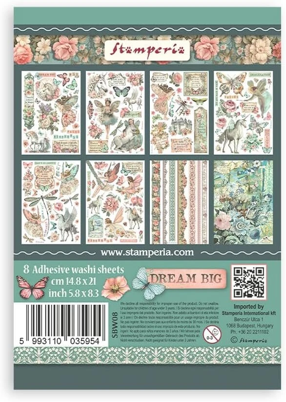 Washi bloknotas 8 lapai A5 Wonderland