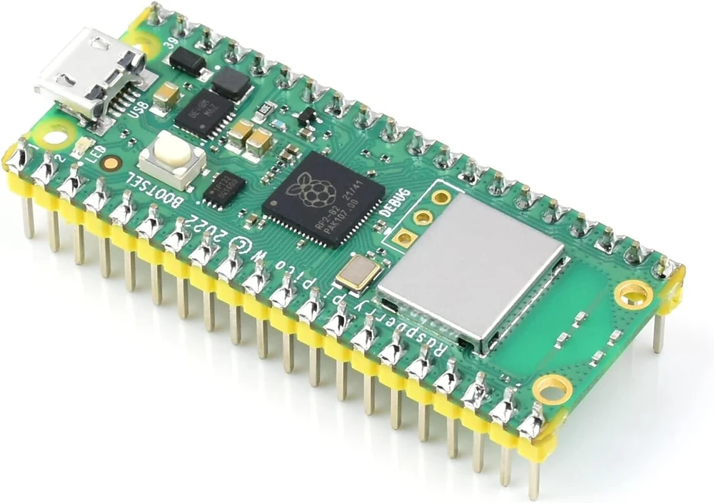 Waveshare iš anksto užlitavimo raspberry pi pico w plokštė su wifi, palaiko 2.4ghz wi-fi, pagrįsta raspberry pi rp2040 mikrovaldiklio lustu, dviejų branduolių arm procesorius
