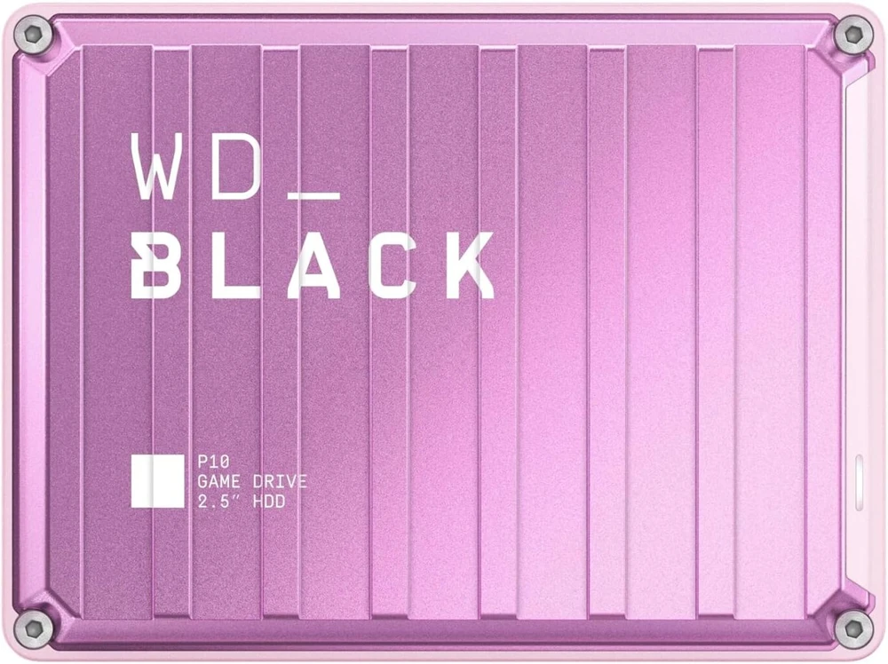 Wd_black P10 Game Drive 4tb nešiojamas kietasis diskas, didelio našumo nešiojamas kietasis diskas konsolei ir kompiuteriui, talpinantis iki 150 žaidimų su 1 mėnesio „discord Nitro“ naryste – rožinis