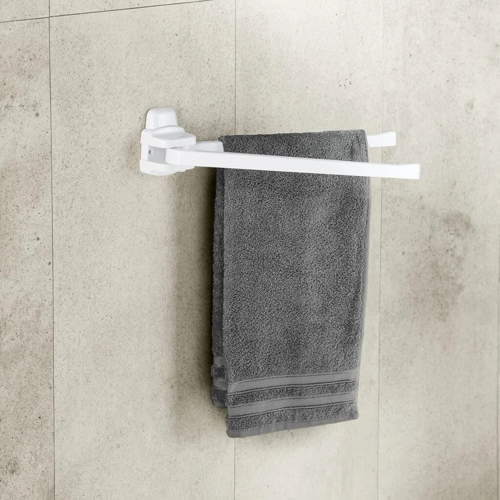 Wenko 17938100 Pure rankšluosčių laikiklis, 8 x 43 x 11 cm, baltas