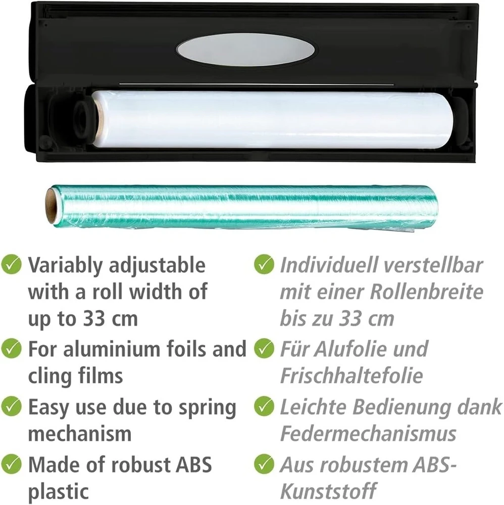 Wenko Folijos dozatorius Perfect Cutter, juodas
