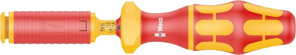 Wera 05074752001 dinamometrinis atsuktuvas kraftform 7440 vde rankena, sidabrinis