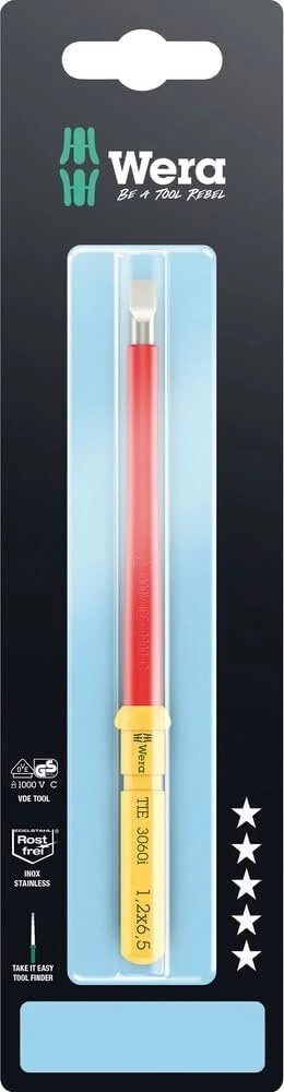 Wera Kraftform Kompakt Vde 3060 i 1.2 x 6.5 x 157 mm Tie Sb