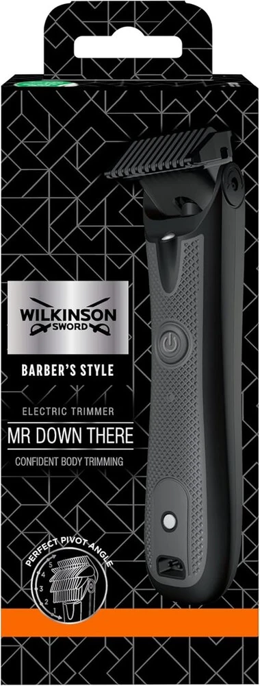 Wilkinson Sword Barber's Style Mr Down There elektrinis kūno trimeris vyrams, įkraunamas