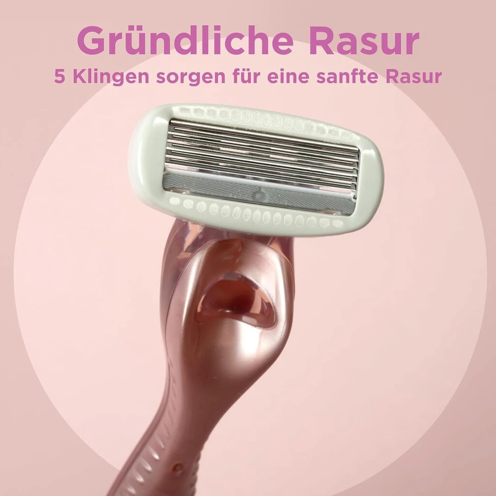 Wilkinson Sword - Intuition Complete skustuvas moterims, 4 keičiamos galvutės, odą saugantis gelis švelniam slydimui