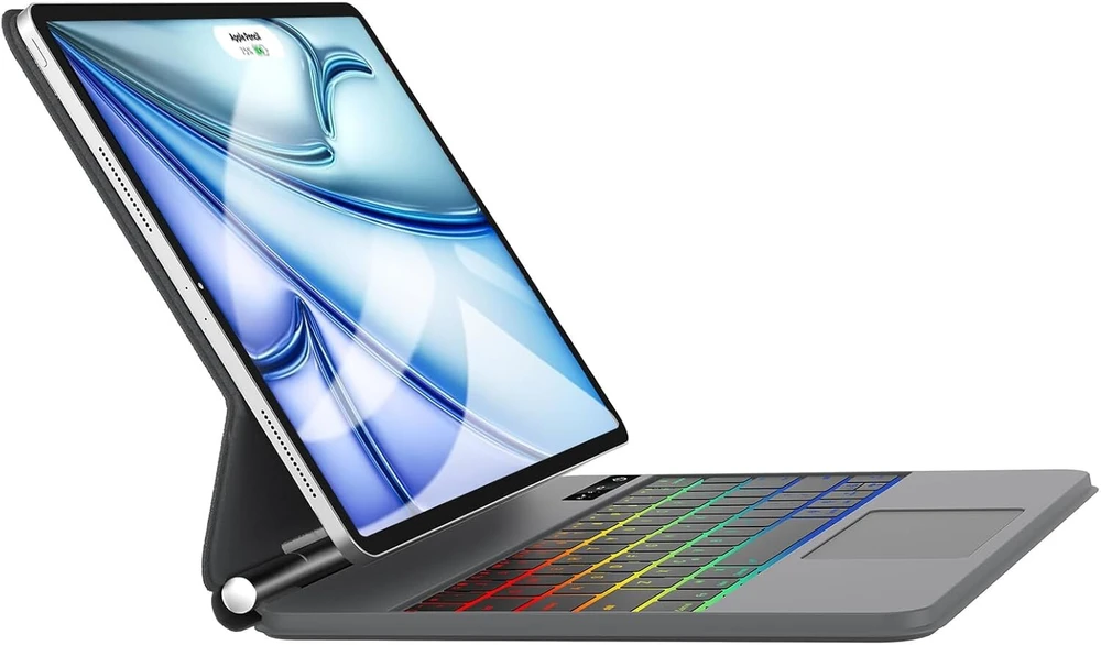 Winchking Magic Klaviatūra Ipad Air 13 - Apšviesta Magic Klaviatūra su Trackpad, skirta Ipad Pro 12.9 Inch 6th/5th/4th/3rd - Plaukiojančio stovo dizainas