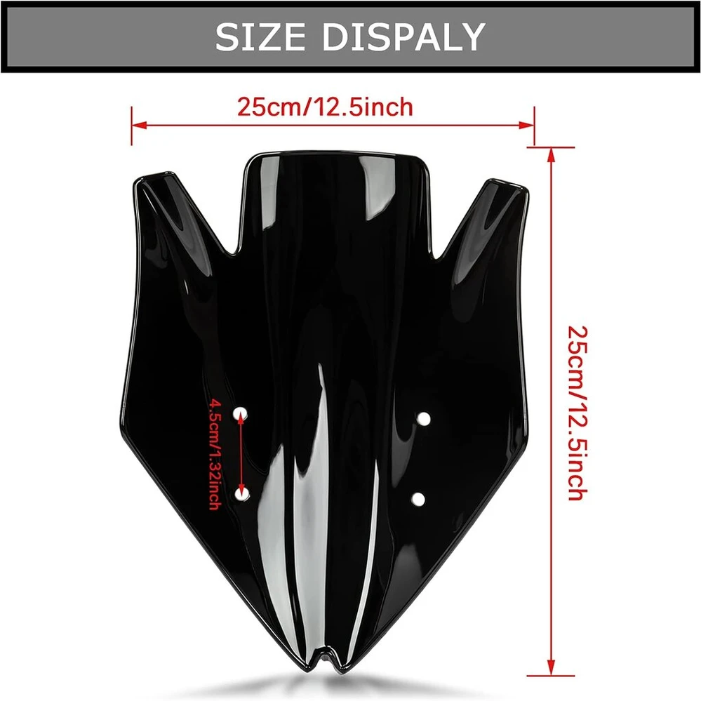 Windscreen Windshield for Z1000 2007 2008 2009 Psler priekinis motociklo stiklas, aksesuarai
