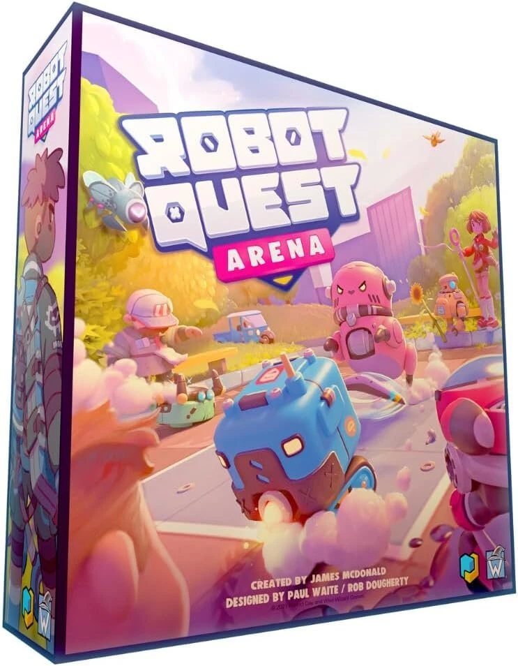 Wise Wizard Games Robot Quest Arena stalo žaidimas nuo 12 metų 2-4 žaidėjams 30-60 minučių žaidimo laikas