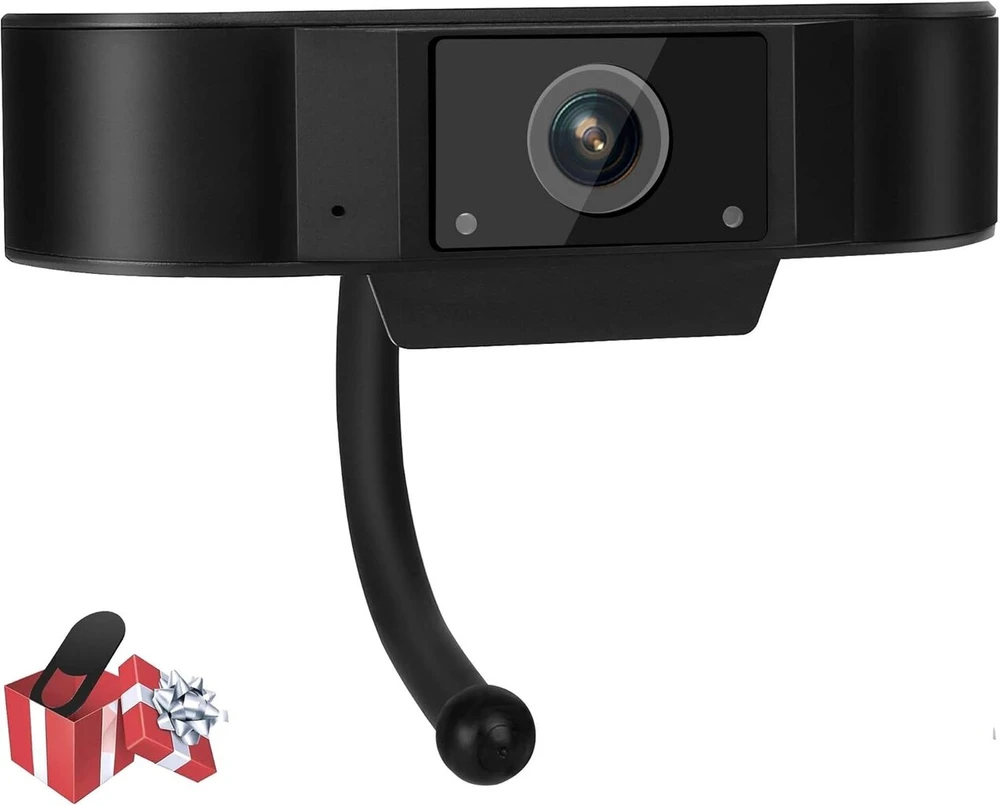 Wiwacam Full Hd vaizdo internetinė kamera 1080p su mikrofonu kompiuteriui Pc nešiojamam kompiuteriui staliniam kompiuteriui Mac Usb Plug and Play saugi kokybė namų biurui ir vaizdo konferencijoms Zoom Webex Slack su dangteliu