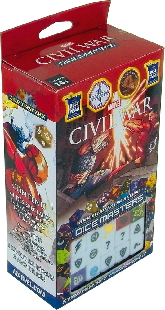 Wizkids Asmodee Wk72192 Marvel Dice Masters 5 pradinis rinkinys Civil War