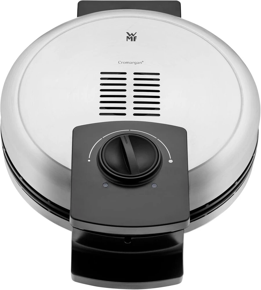 Vaflinė Wmf Lono vaflių keptuvė Edition, širdelės formos vaflių keptuvė, pilnai reguliuojamas apskrudimo lygis, 900 W, Cromargan Matte/sidabrinė