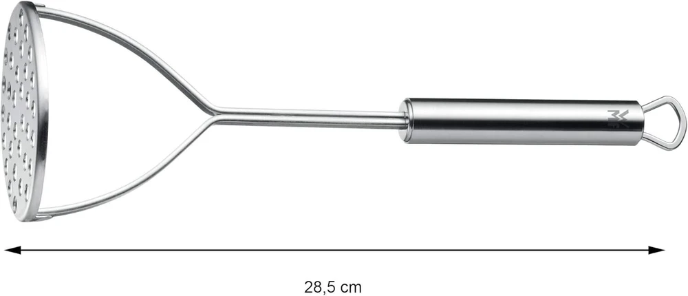 Wmf Profi Plus bulvių grūstuvas, 28,5 cm, Cromargan nerūdijantis plienas, iš dalies matinis, galima plauti indaplovėje