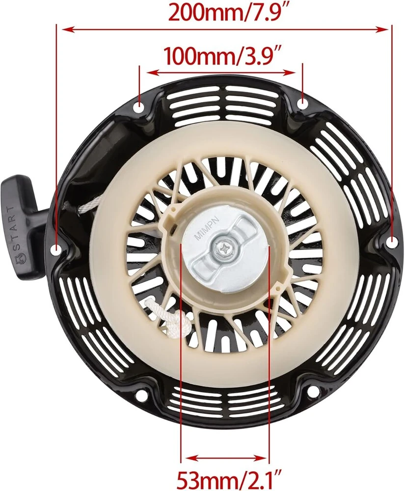 Woostar atbulinio paleidimo mechanizmo spyruoklė, skirta gx390 gx340 gx610 gx620 188f 11ps 13ps 18ps 20ps varikliams, juoda