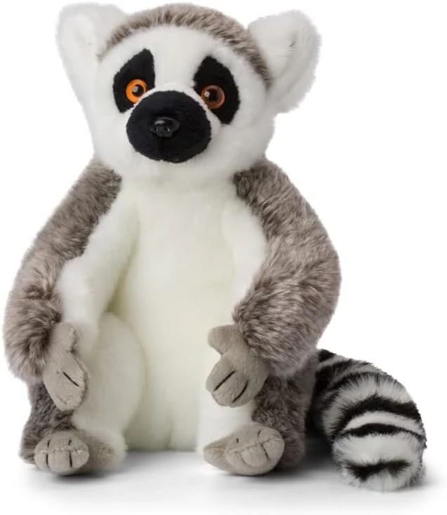 Wwf lemūras, pliušinis žaislas (23 cm), ypač purus ir tikroviškas pliušinių žaislų rinkinys iš wwf, aukšta kokybė ir saugos standartai, taip pat tinka kūdikiams, įvairių spalvų