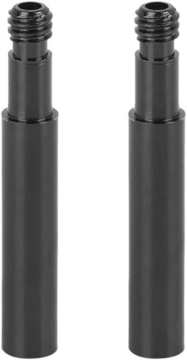 X Autohaux 40 mm aliuminio lydinio dviračio prancūziško tipo ventilio prailgintuvas, juodas, 2 vnt.