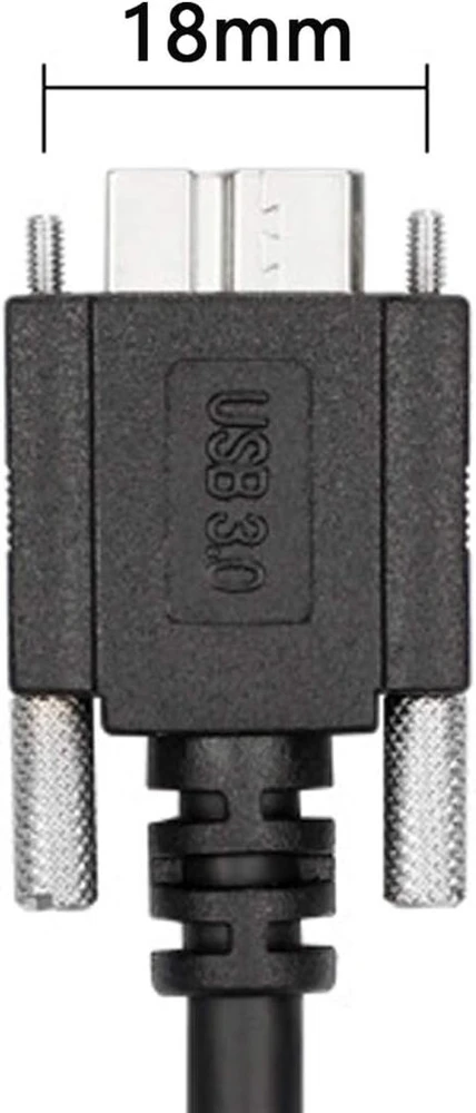Xiwai 1.2m/3m usb 3.0 type a kabelis, jungtis nuo vyriškos iki micro usb 3.0 b vyriškos su laikiklio panelės varžtais kietajam diskui mobiliajam telefonui (3.0m)