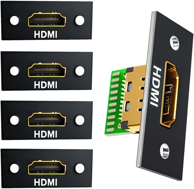 Xiwai 5 vnt./kompl. hdmi 8k "pasidaryk pats" oem a tipo moteriškos jungties lizdas su skydelio montavimo litavimo tipu