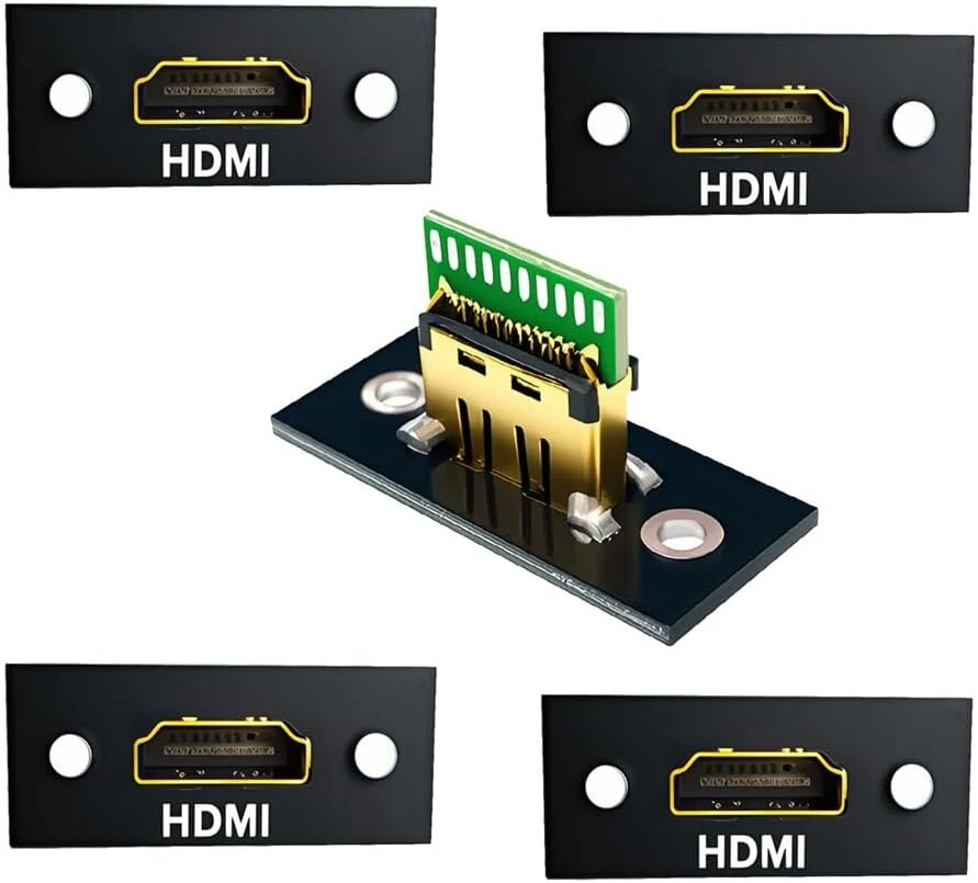 Xiwai 5 vnt./kompl. hdmi 8k "pasidaryk pats" oem a tipo moteriškos jungties lizdas su skydelio montavimo litavimo tipu