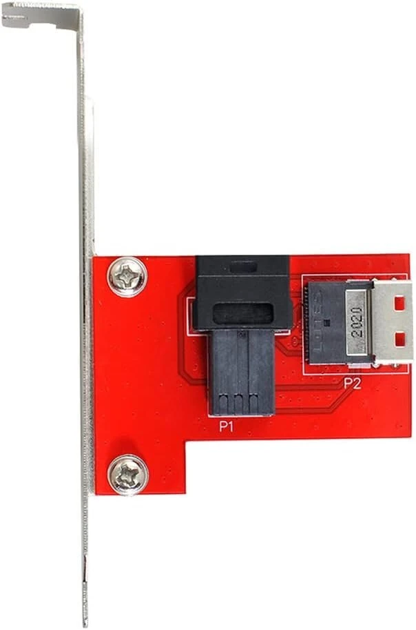 Xiwai Pci-express 4.0 Slimline Sas Sff-8654 į Hd Sff-8643 Pcba moterišką adapterį su laikikliu