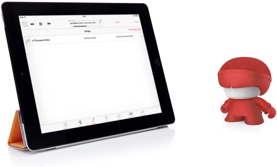 Kompiuterio kolonėlės Xoopar - Mini Xboy Rot - nešiojamas mini bluetooth garsiakalbis su led apšvietimu - galingas 360° garsas - integruotas asmenukių nuotolinio valdymo pultas - ekologiškas ir biologiškai skaidus
