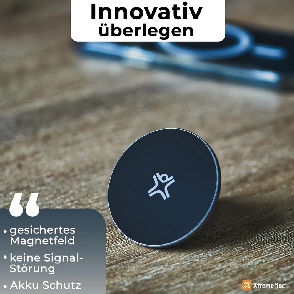 Xtrememac® premium magnetinis telefono laikiklis, skirtas visiems iphone 12 13 14 15 modeliams, reguliuojamas portreto ir kraštovaizdžio formatas, magsafe automobilinis laikiklis mobiliajam telefonui, tvirtinamas prie ventiliacijos