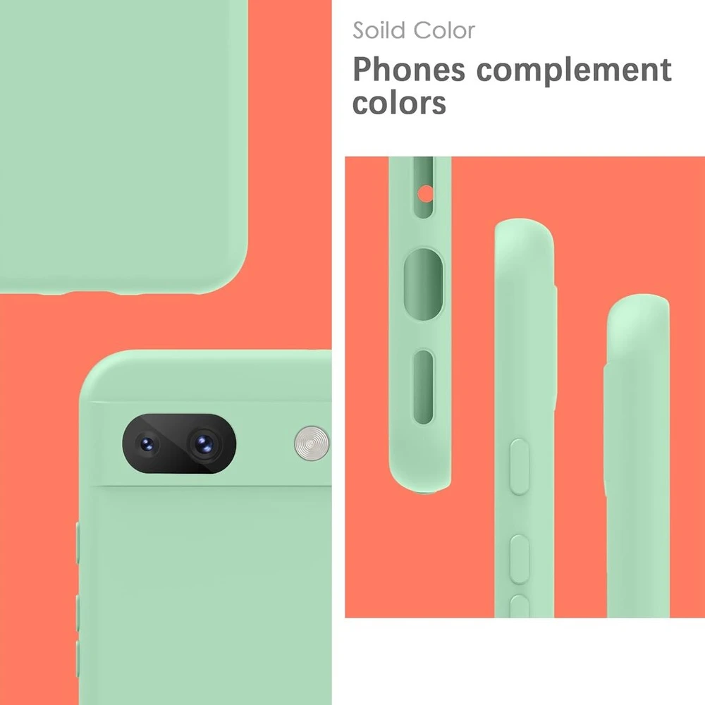 Yatwin dėklas, skirtas google pixel 8a, aukščiausios kokybės silikoninis telefono dėklas su kameros apsauga, švelnus