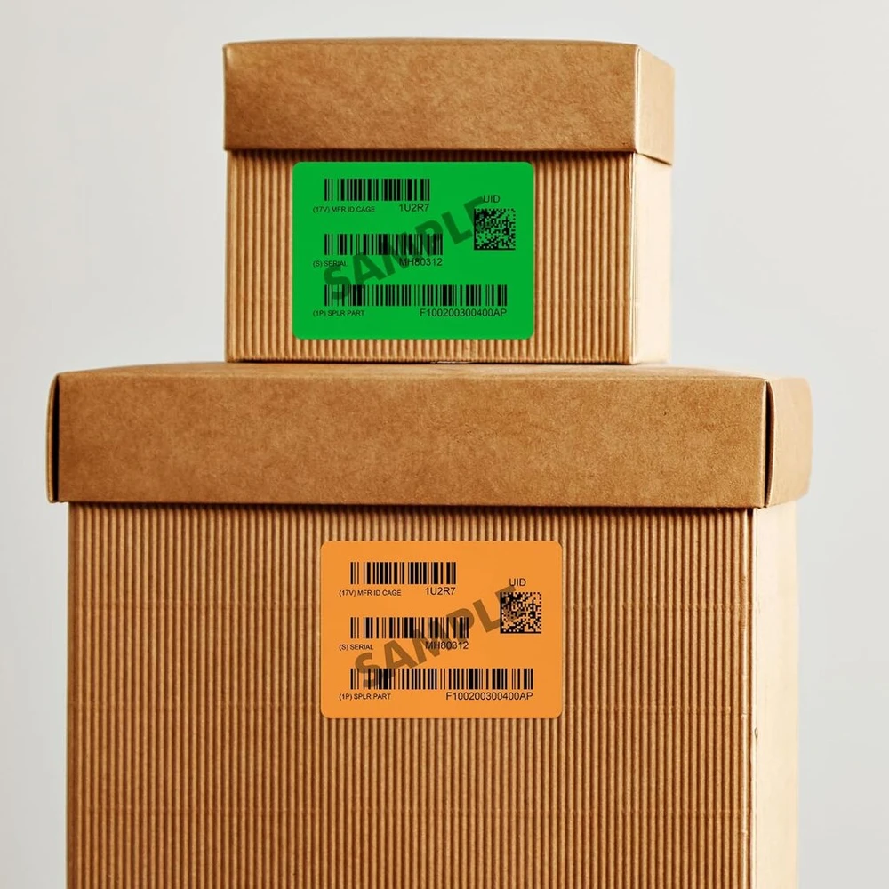 Yikiada 5 spalvų universalūs lipdukai 101.6 x 84.67 mm viniliniai lipnūs nuimami tušti lipdukai spausdinami vardų lipdukai biuro adresų lipdukai skirti rašaliniams ir lazeriniams spausdintuvams, 120 vnt.