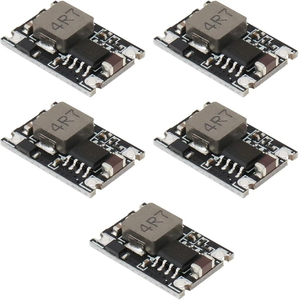 Yinettech 5 x Dc Step Down Pcb maitinimo modulis 5v-30v įėjimas į 3.3v išėjimą 1.5a Mini Step Down transporto priemonės maitinimo šaltinis transporto priemonės skrydžio modeliui (3.3v)