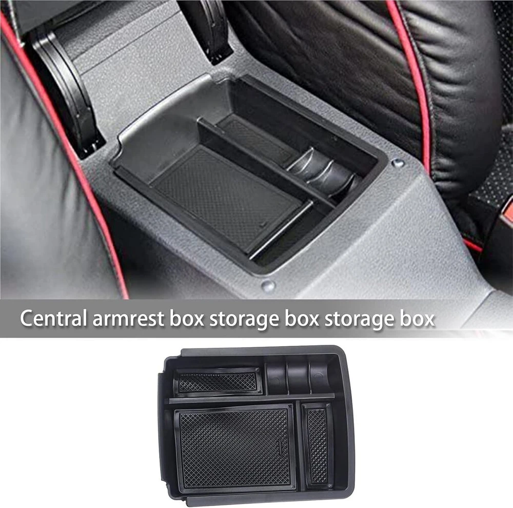 Yinettech automobilio centrinės konsolės daiktadėžė porankių organizeris centrinis porankis, suderinamas su Vw Golf 7 Mk7 2014-2016