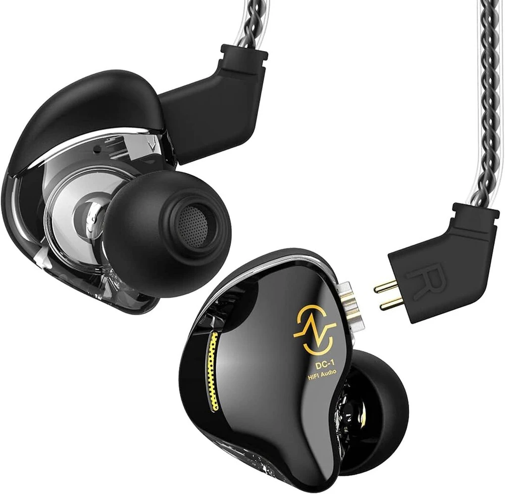 Yinyoo Ccz ausinės į ausis Coffee Bean Over Ear laidinės ausinės su 1dd dinaminiu tvarkykle Hifi žemų dažnių garsas muzikantams scenoje treniruotėms sporto salėje