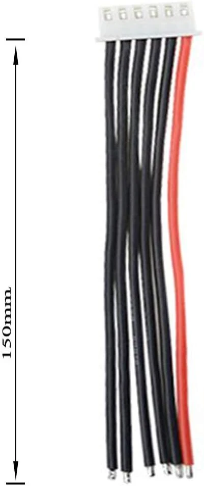 Yiqigou 5 vnt. Jst 2s 3s 4s 5s 6s balanso prailginimo laidas su 15 cm 22awg silikoniniu laidu (5s)